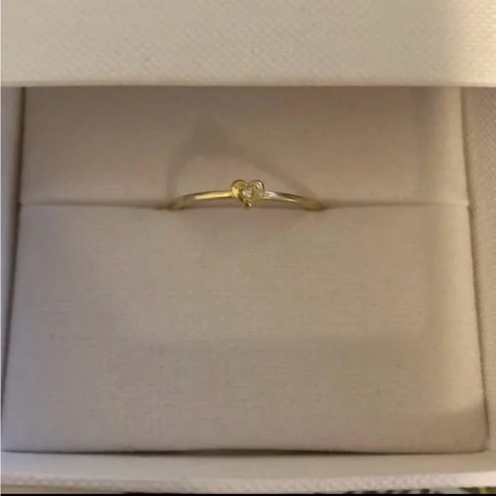 Jilly Box 10k gold diamond ring NWT size 6 - Picture 3 of 3